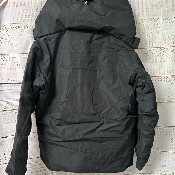 Men's Goose Down Arcteryx Logo Waterproof Warm Hooded Ski Puffer Jacket L - Picture 7 of 8